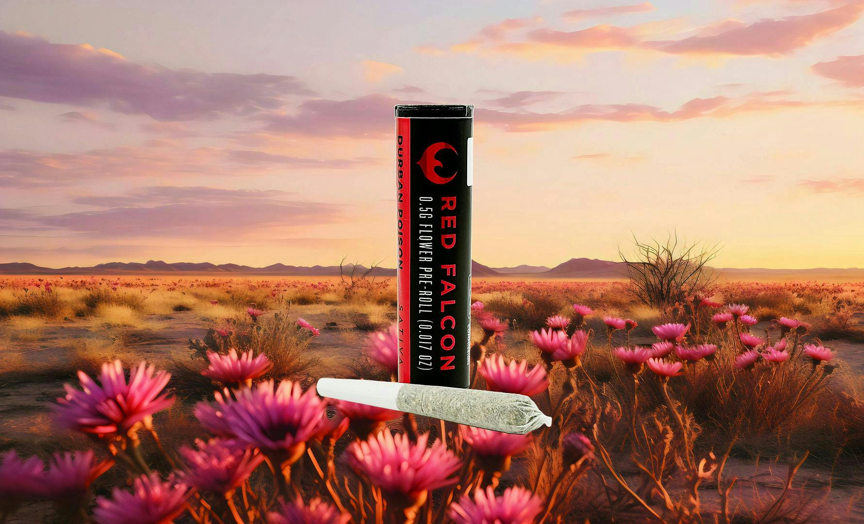 Red Falcon - RF | Durban Poison | 0.5g Pre Roll - 1