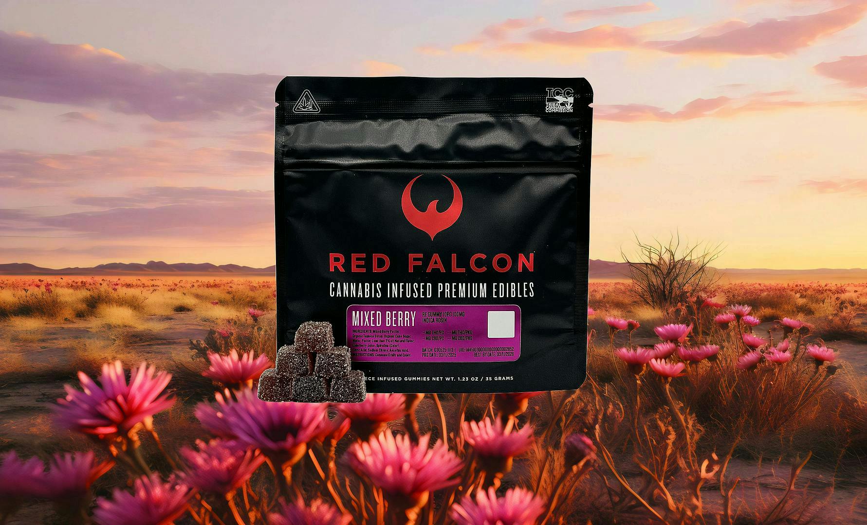 Red Falcon - RF | Mixed Berry Gummies 10pc | 100mg - 1