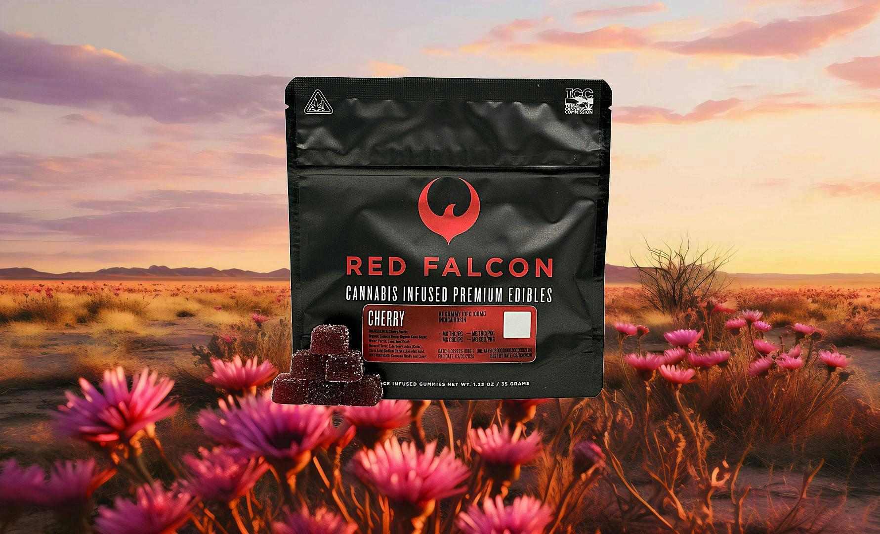 Red Falcon - RF | Cherry Gummies 10pc | 100mg - 1
