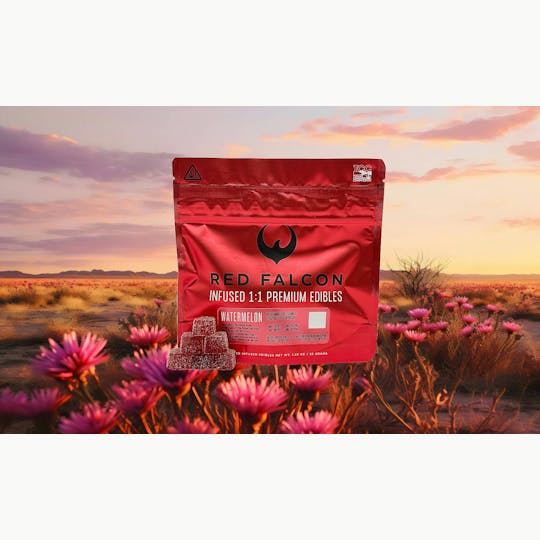 Red Falcon - RF | Watermelon Gummies 10pc | 100mg 1:1 THC/CBD - 1