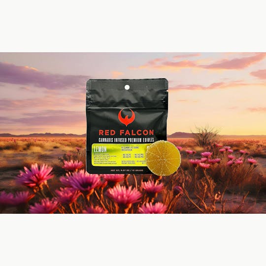 Red Falcon - RF | Lemon Gummy Coin 1pc | 100mg - 1