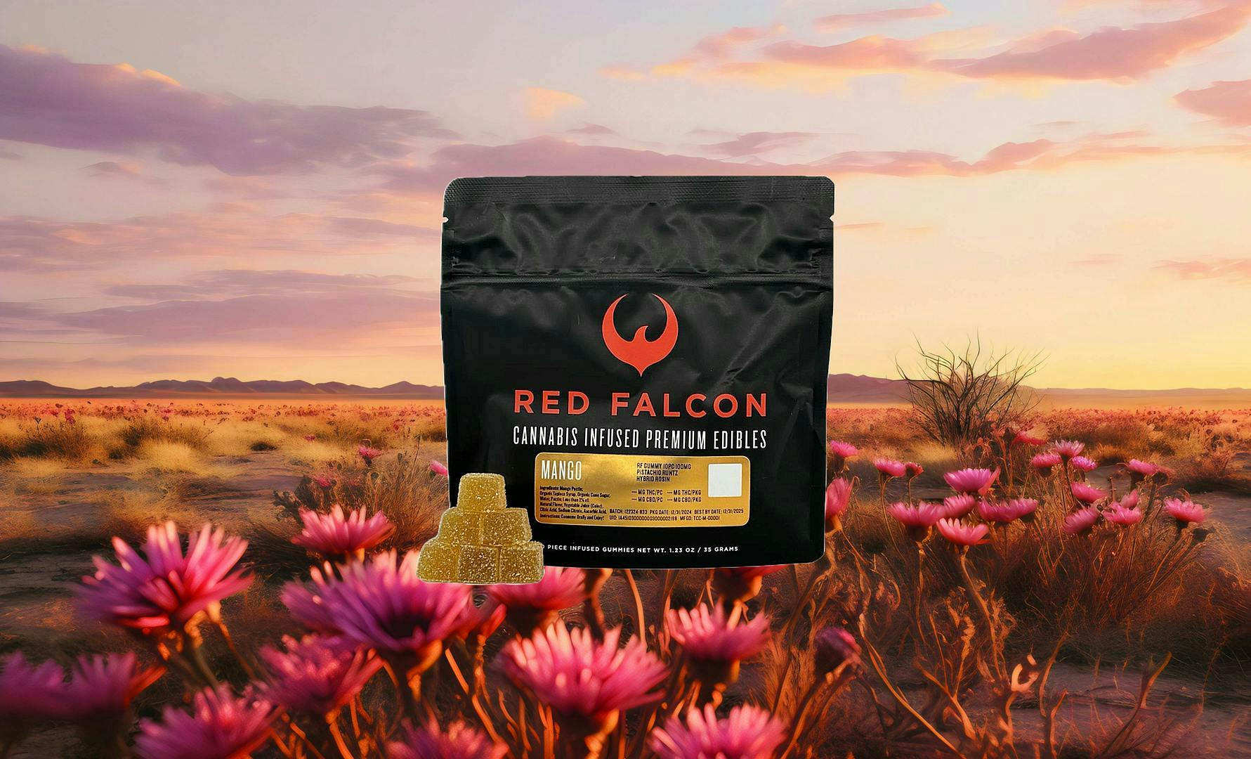 Red Falcon - RF | Mango Gummies 10pc | 100mg - 1