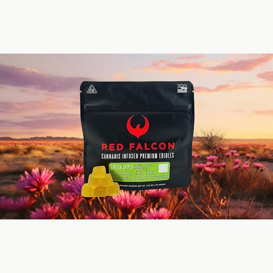 Red Falcon - RF | Green Apple Gummies 10pc | 100mg - 1