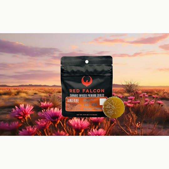 Red Falcon - RF | Tangerine Gummy Coin 1pc | 100mg - 1