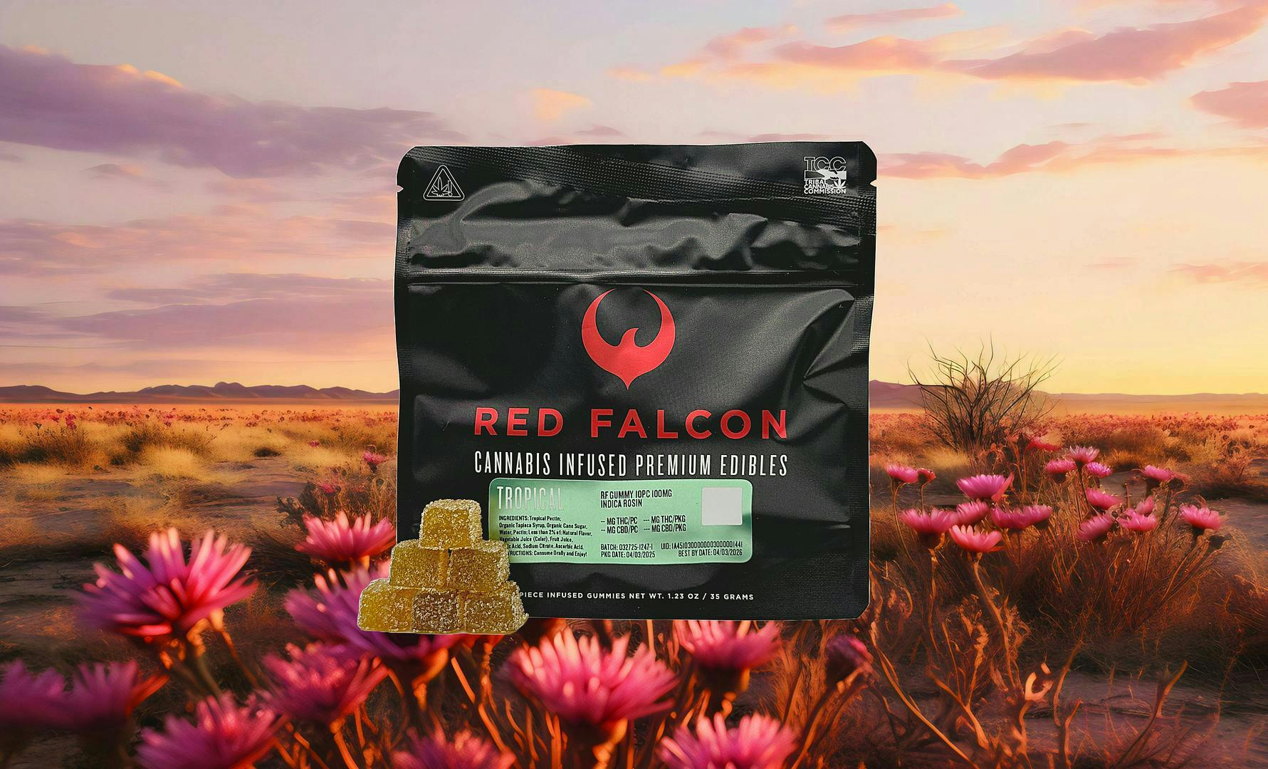 Red Falcon - RF | Tropical Gummies 10pc | 100mg - 1