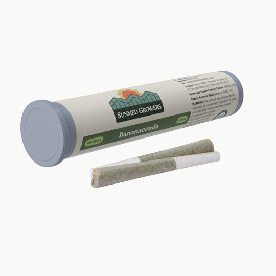 SunMed Growers - Bananconda Pre Roll 0.5g /2 Pack - 1