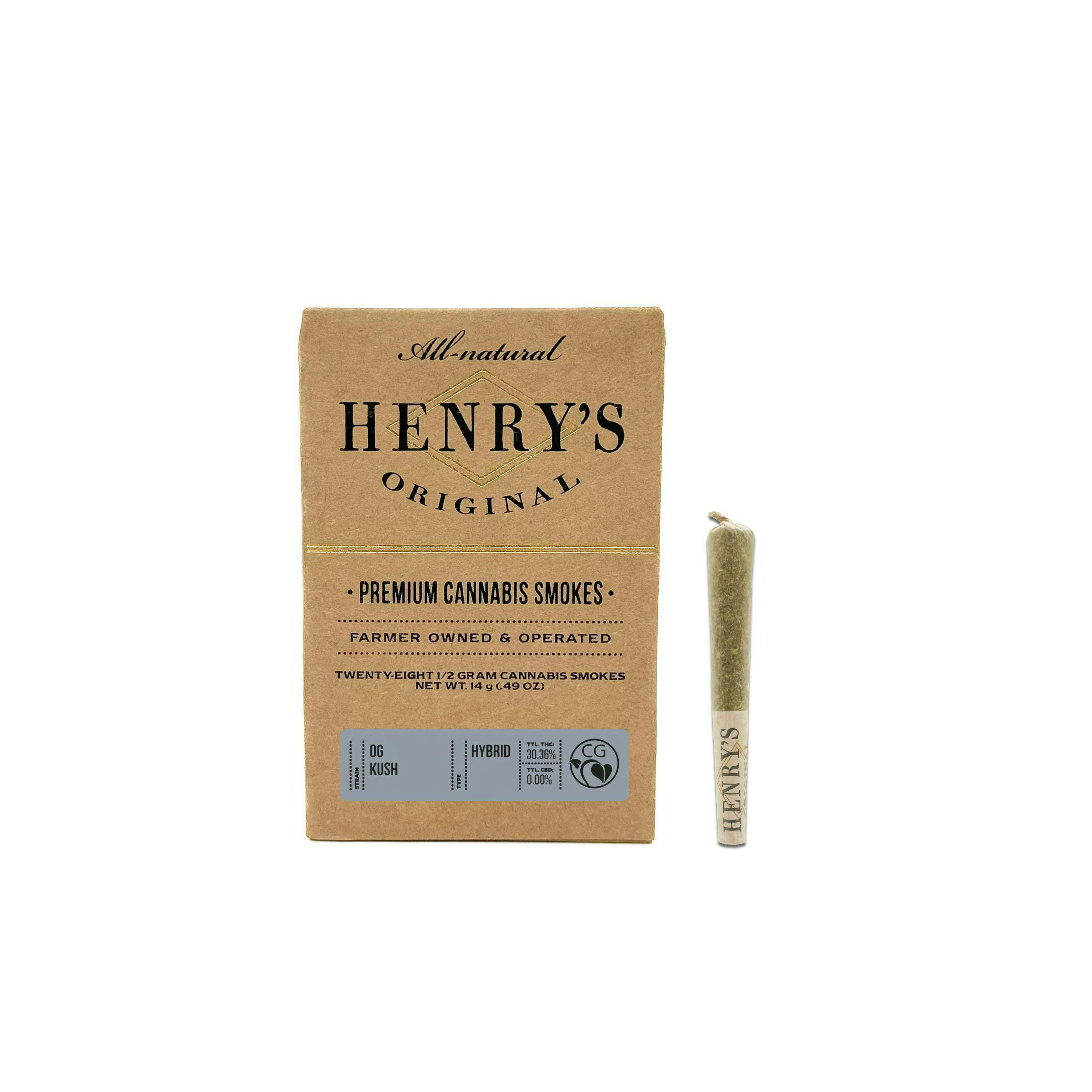 Henry's Original - Henry's Original | OG Kush | Joints | 0.5g each | 28pk - 1
