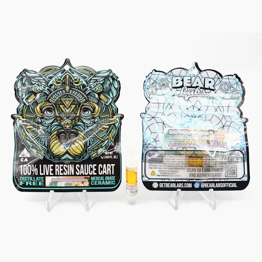 Bear Labs - BEAR Labs - Black Bubblegum Horchata - 510 Threaded - Cartridge - 1