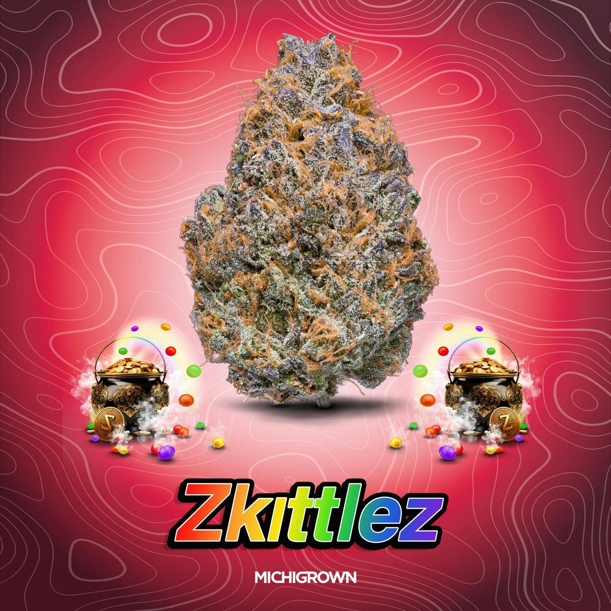 MICHIGROWN - ZKITTLEZ - 3.5 GRAMS - PREMIUM FLOWER - JARS - 1