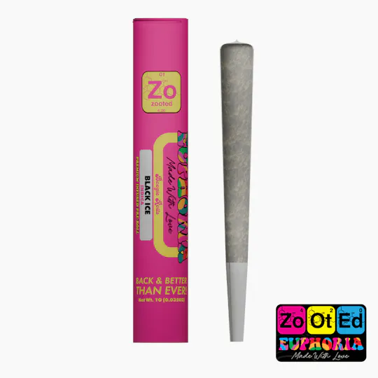 Zooted Brandz - MI - Black Ice | Boogie Roll | Joint | 1g - 1