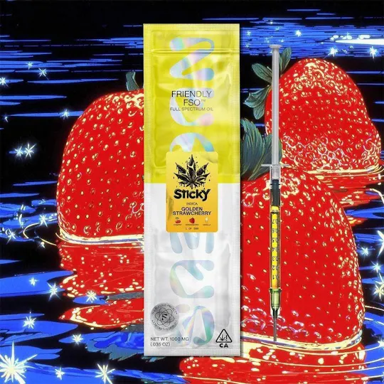Friendly Brand - Friendly x Sticky | Live Resin FSO | Golden Strawcherry | Extract Oils | 1g - 1