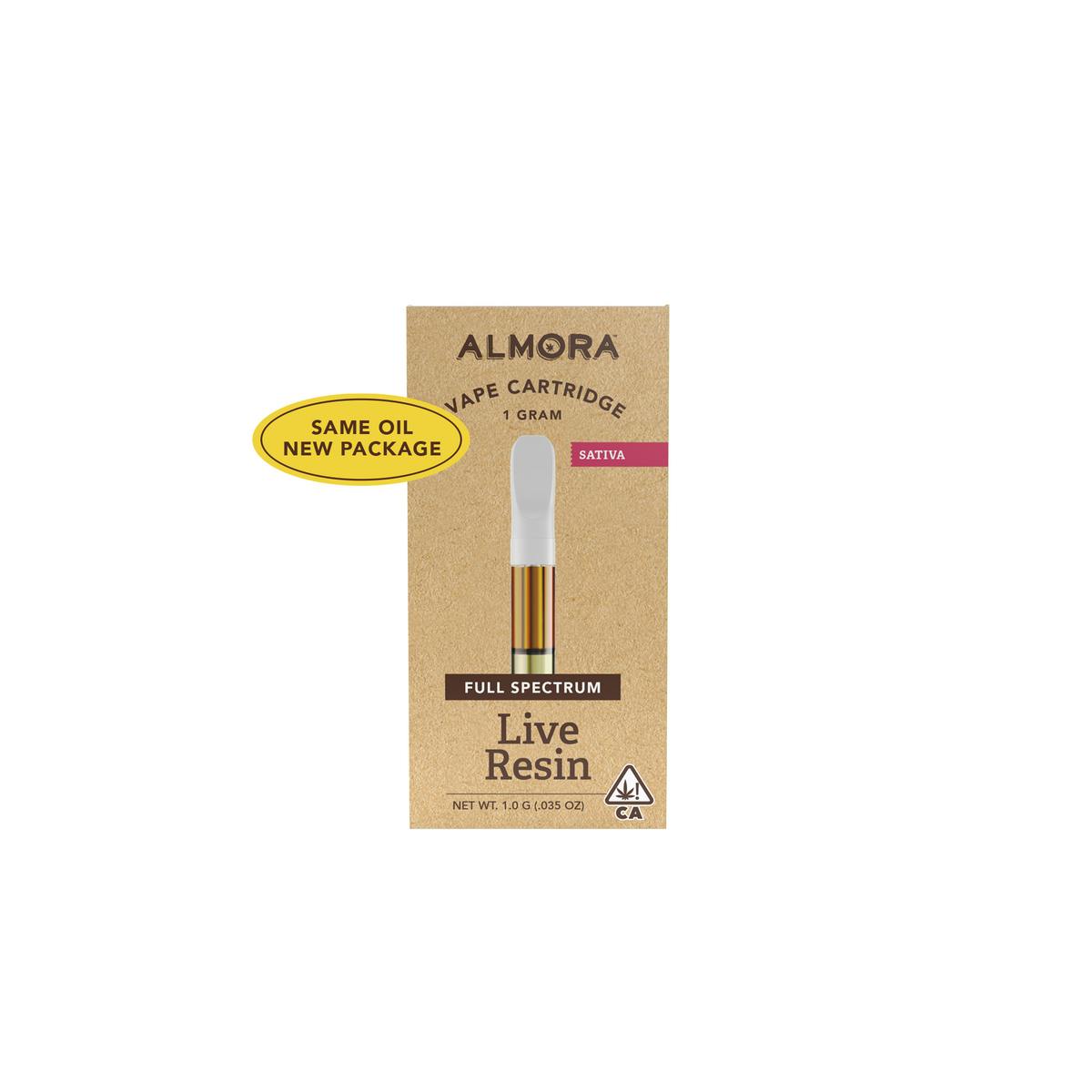 Almora - 100% Live Resin Purple Haze Cartridge 1g - 1