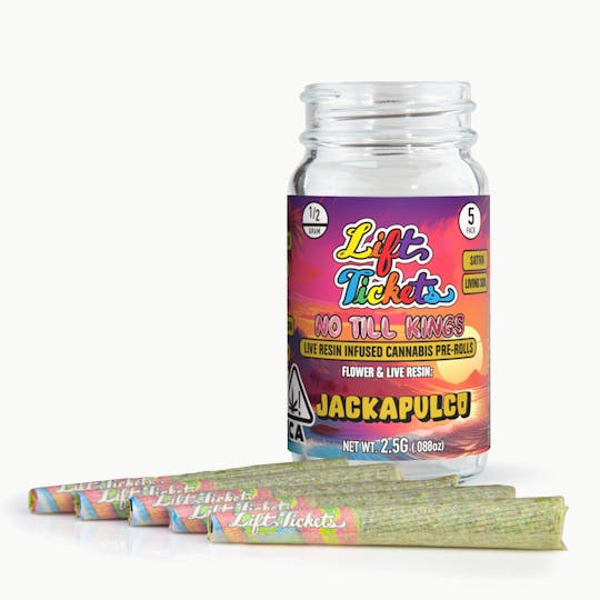 Lift Tickets - No Till Kings: Jackapulco - 0.5g Infused Pre Roll Multipack (5) - 1