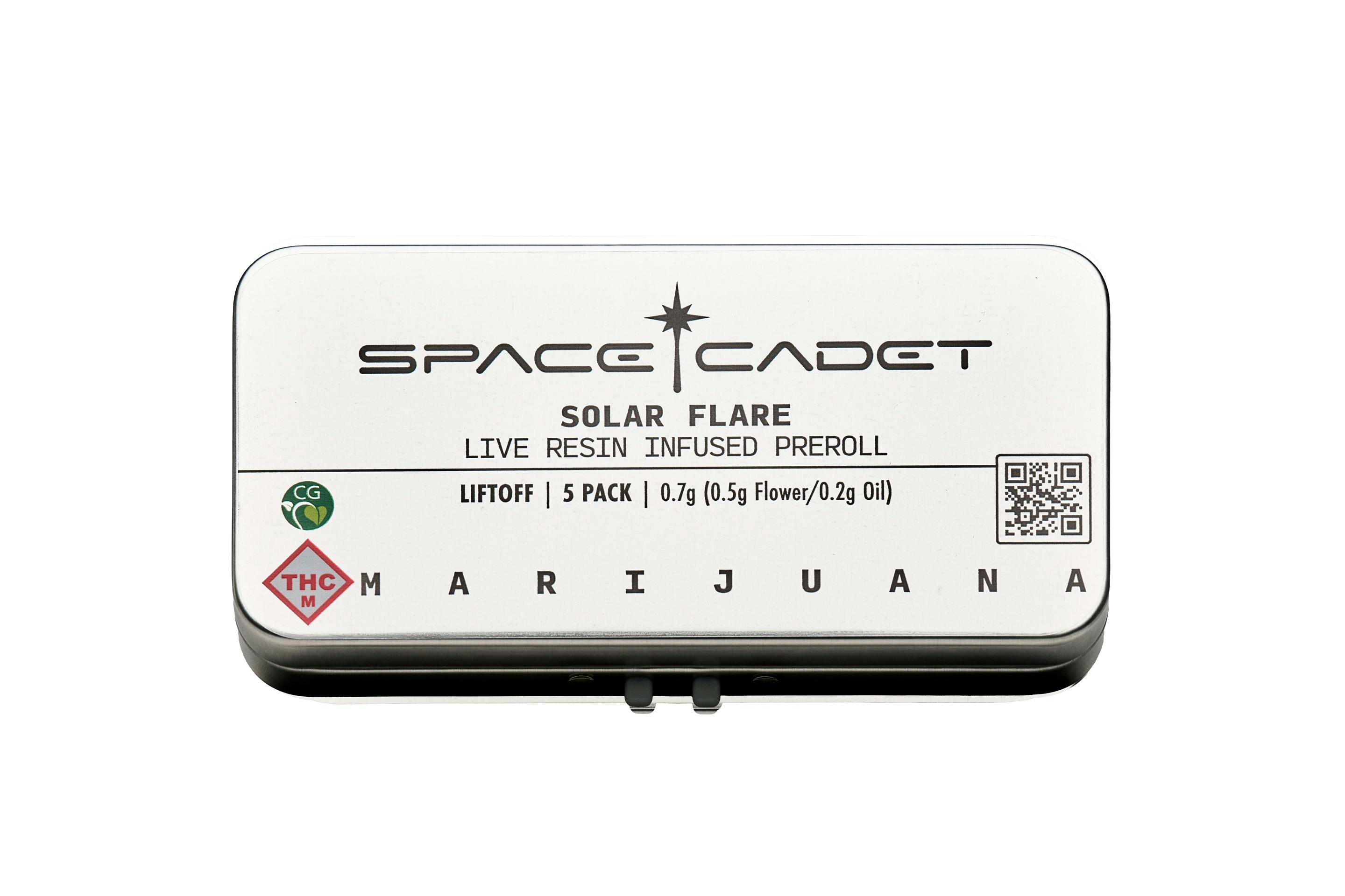 Space Cadet - Milky Way .7g Distillate Infused Solar Flare Prerolls 5-Pack - 1