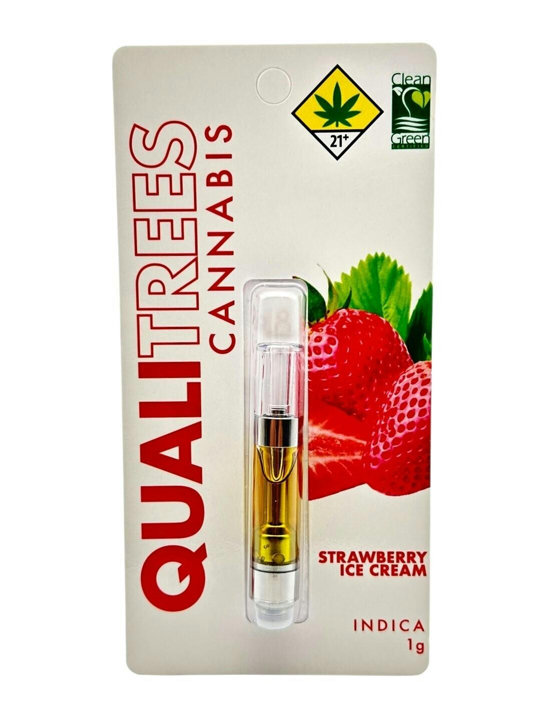 Qualitrees - Qualitrees | Strawberry Ice Cream | Cartridge | 1G - 1