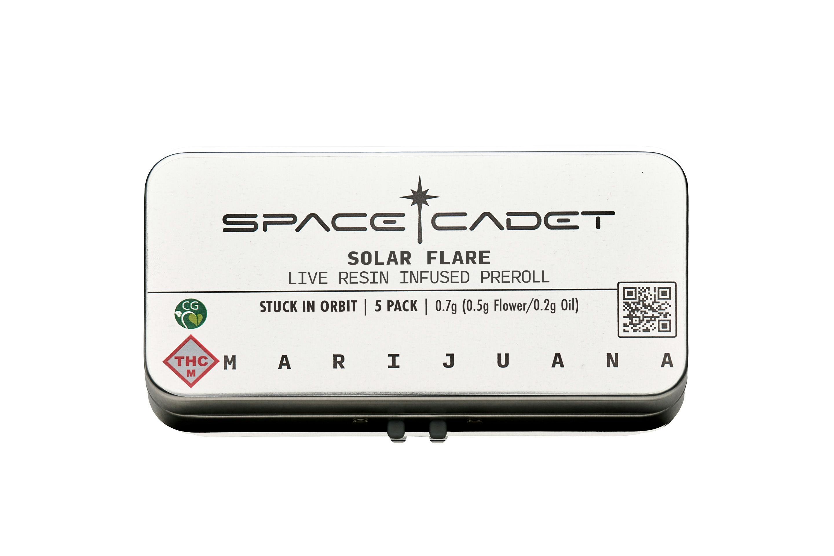 Space Cadet - Galactic Grape .7g Distillate Infused Solar Flare Prerolls 5-Pack - 1