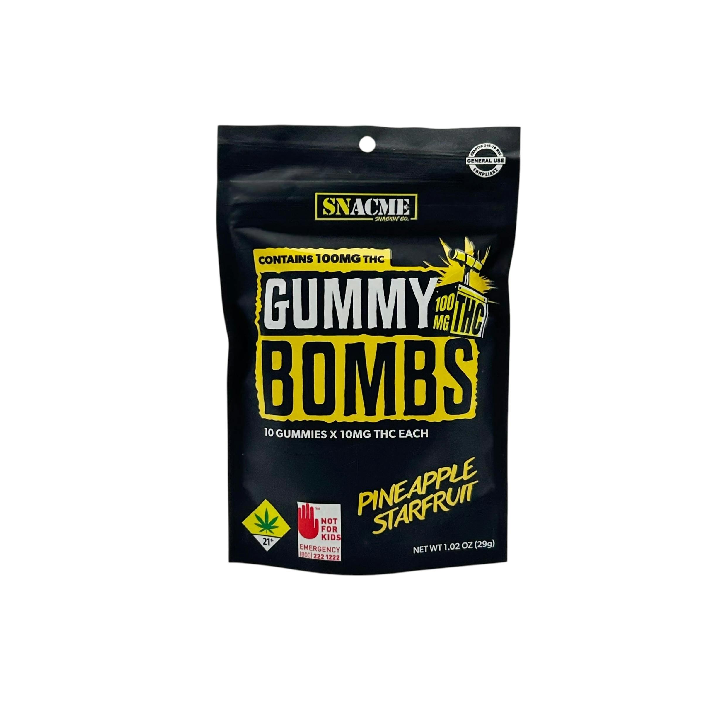 Gummy Bombs - Pineapple Starfruit | 100mg - 1