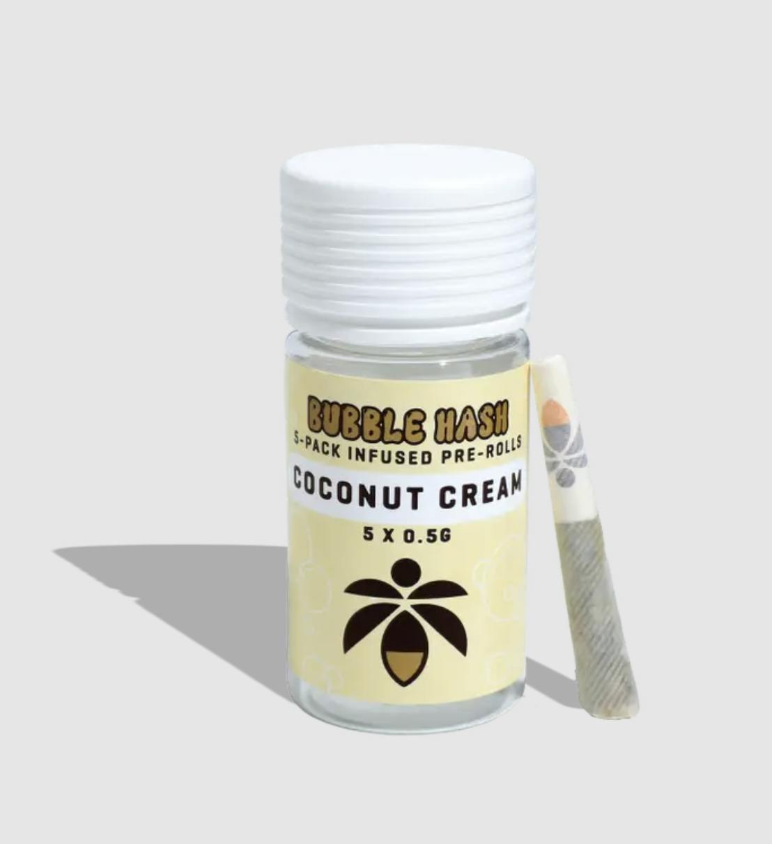 Lume Cannabis Co. - Coconut Cream 5-Pack Bubble Hash Prerolls (2.5g total) - 1