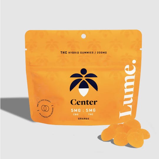 Lume Cannabis Co. - Center - Orange 1:1 Gummies 40X5mg - 1