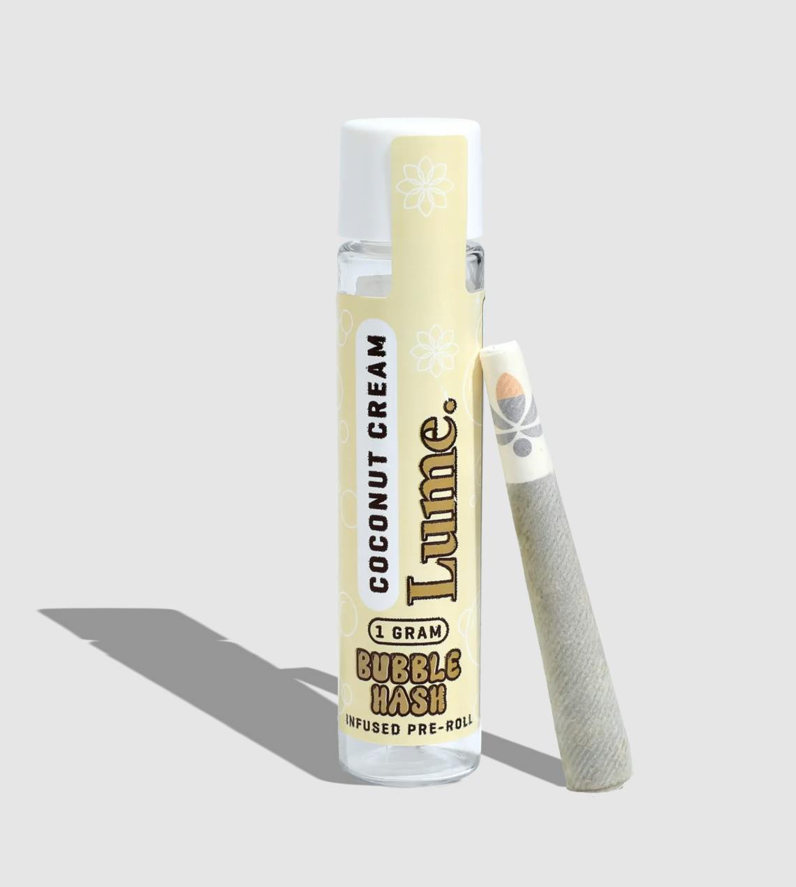 Lume Cannabis Co. - Coconut Cream 1g Bubble Hash Infused Preroll - 1