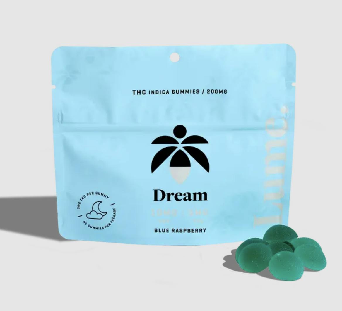 Lume Cannabis Co. - Dream - Blue Raspberry Gummies 40X5mg - 1
