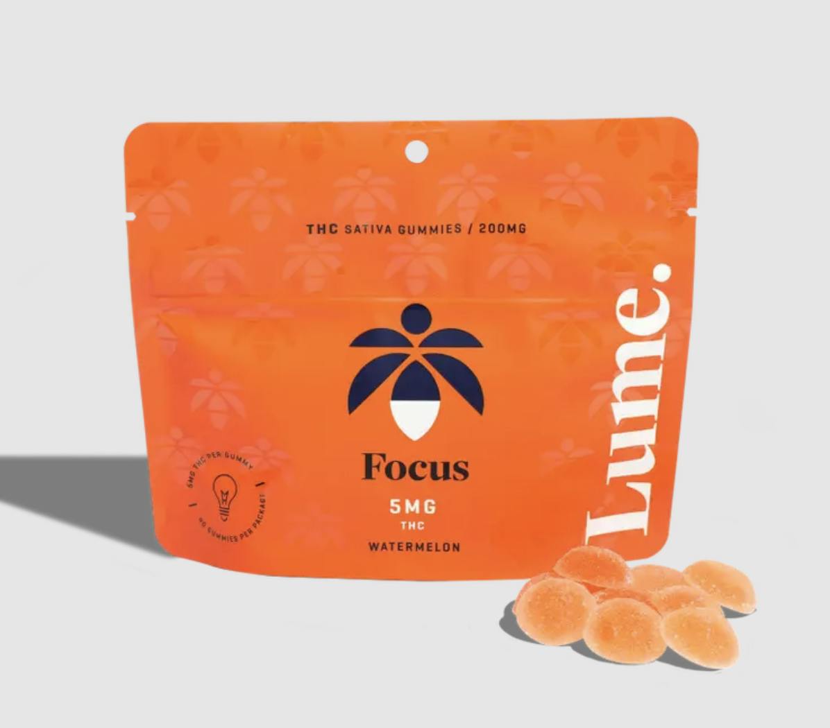 Lume Cannabis Co. - Focus - Watermelon Gummies 40X5mg - 1