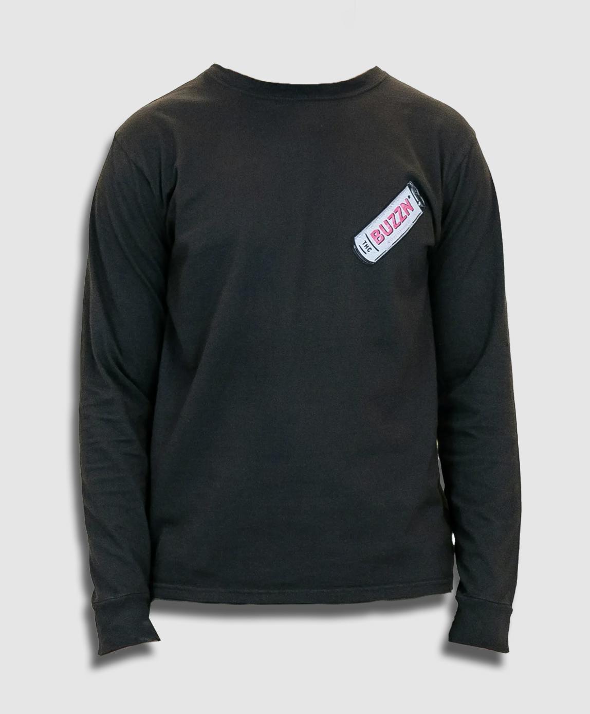 Lume Cannabis Co. - Catch A Buzz Long Sleeve T - Reactive Black (S) - 1