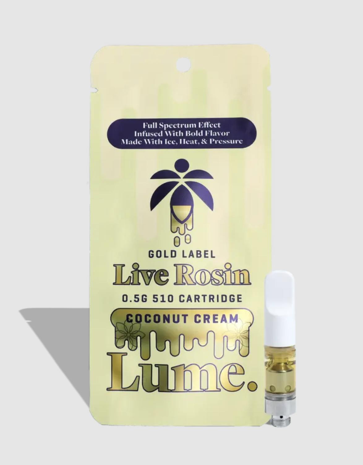 Lume Cannabis Co. - Coconut Cream Live Rosin Cartridge (0.5g) - 1