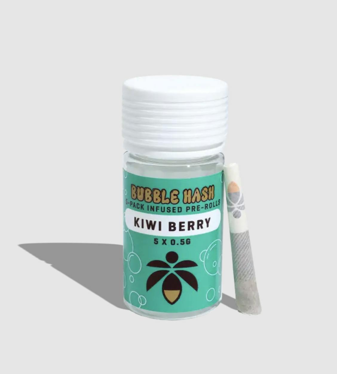 Lume Cannabis Co. - Kiwi Berry 5-Pack Bubble Hash Prerolls (2.5g total) - 1