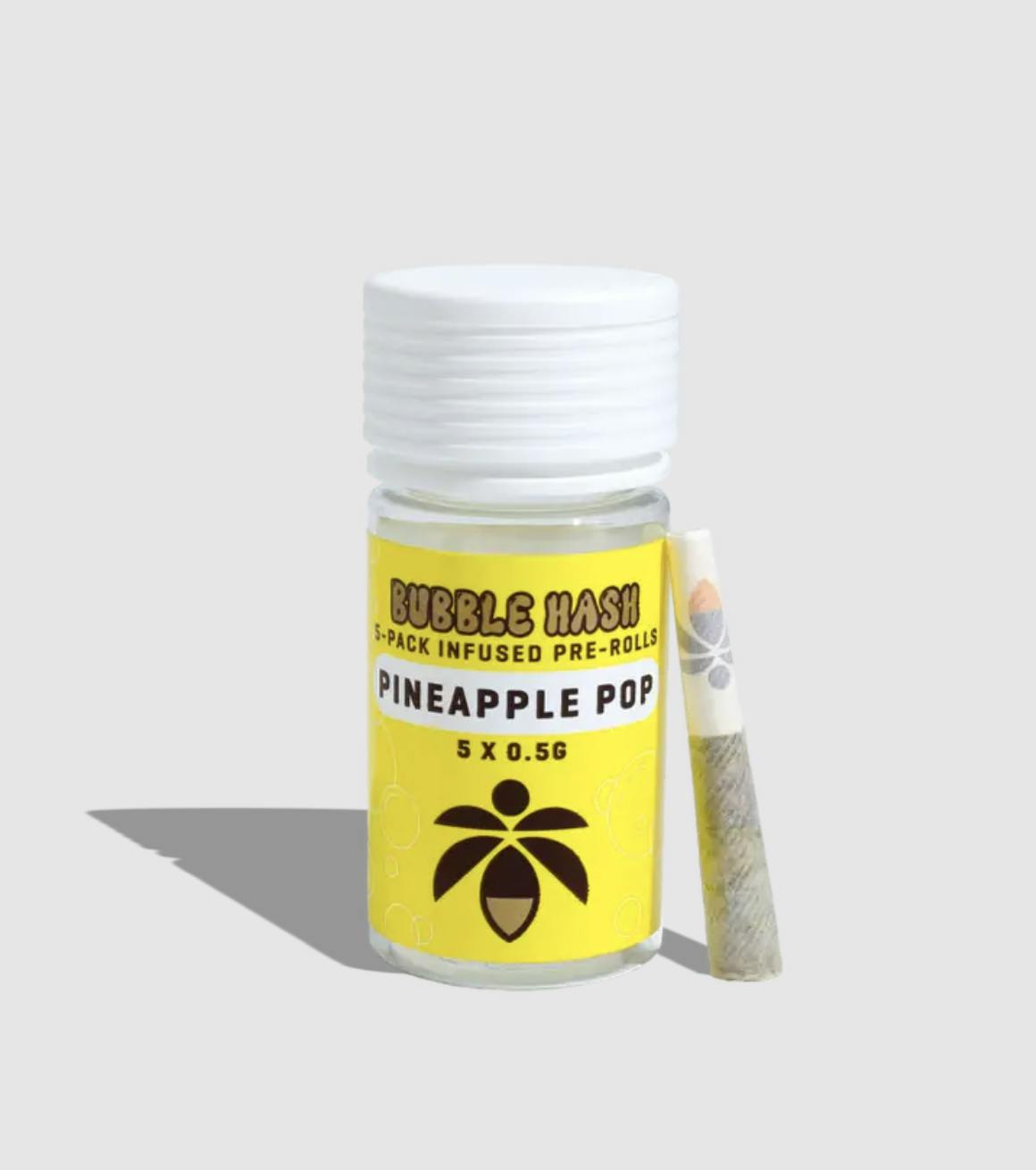 Lume Cannabis Co. - Pineapple Pop 5-Pack Bubble Hash Prerolls (2.5g total) - 1