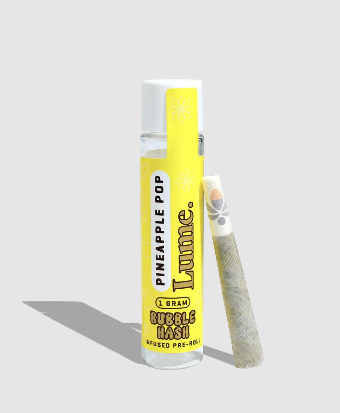 Lume Cannabis Co. - Pineapple Pop 1g Bubble Hash Infused Preroll - 1