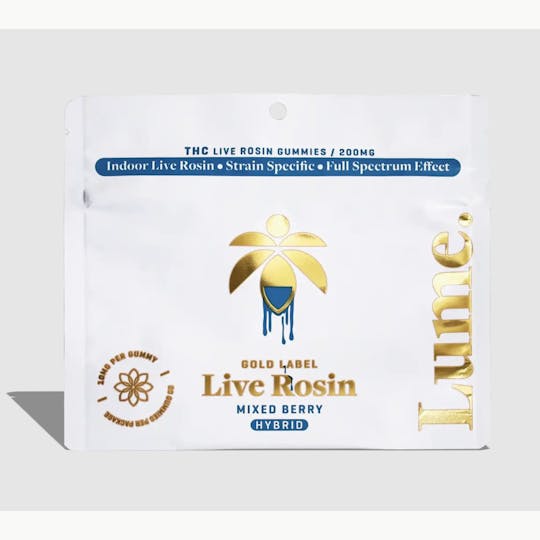 Lume Cannabis Co. - Mixed Berry Live Rosin Gummies 20X10mg (200mg) - 1