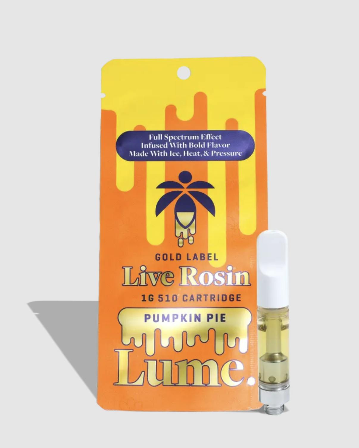 Lume Cannabis Co. - Pumpkin Pie Live Rosin Cartridge (1g) - 1