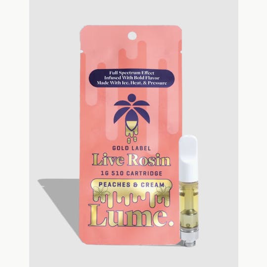 Lume Cannabis Co. - Peaches & Cream Live Rosin Cartridge (1g) - 1