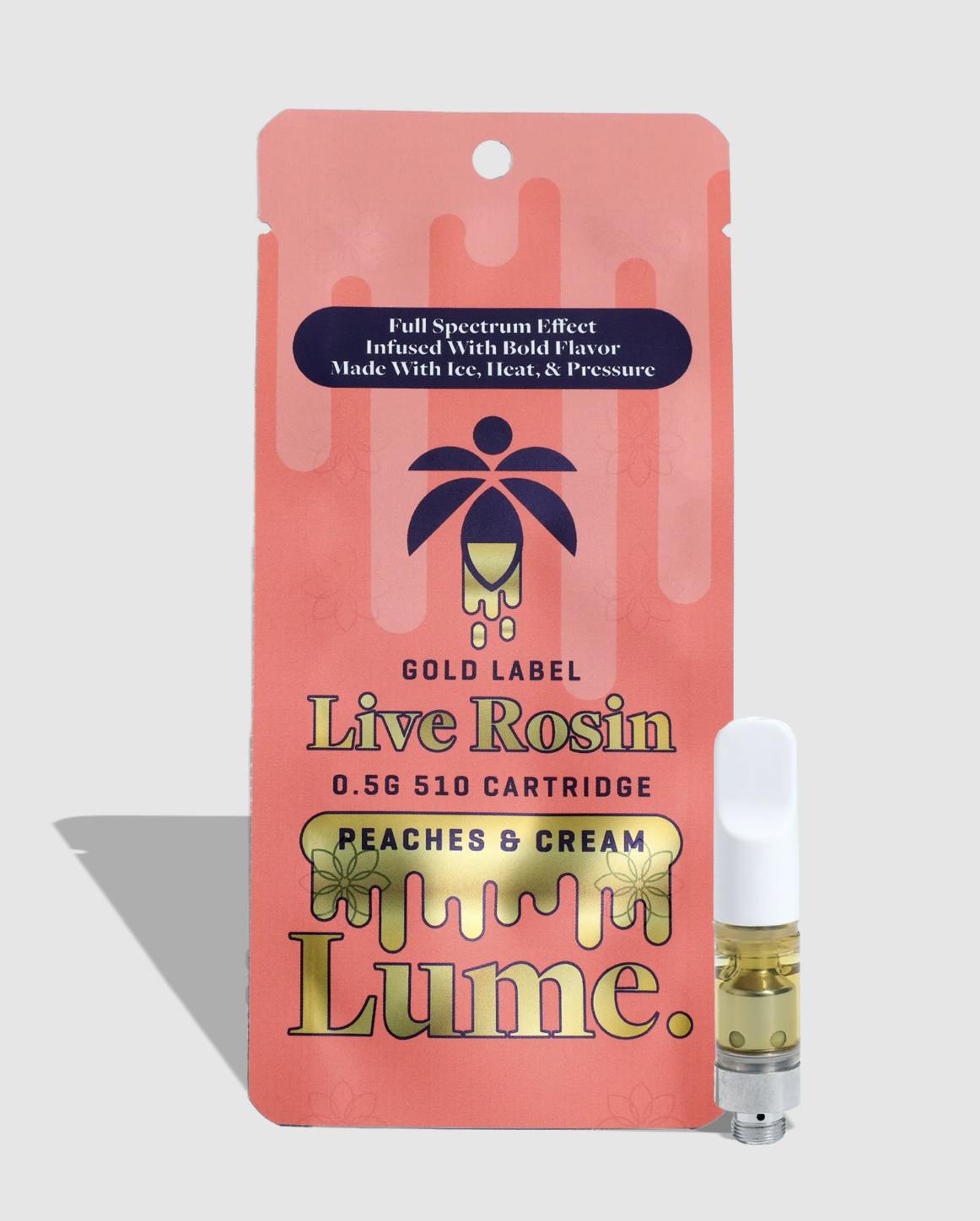 Lume Cannabis Co. - Peaches & Cream Live Rosin Cartridge (0.5g) - 1