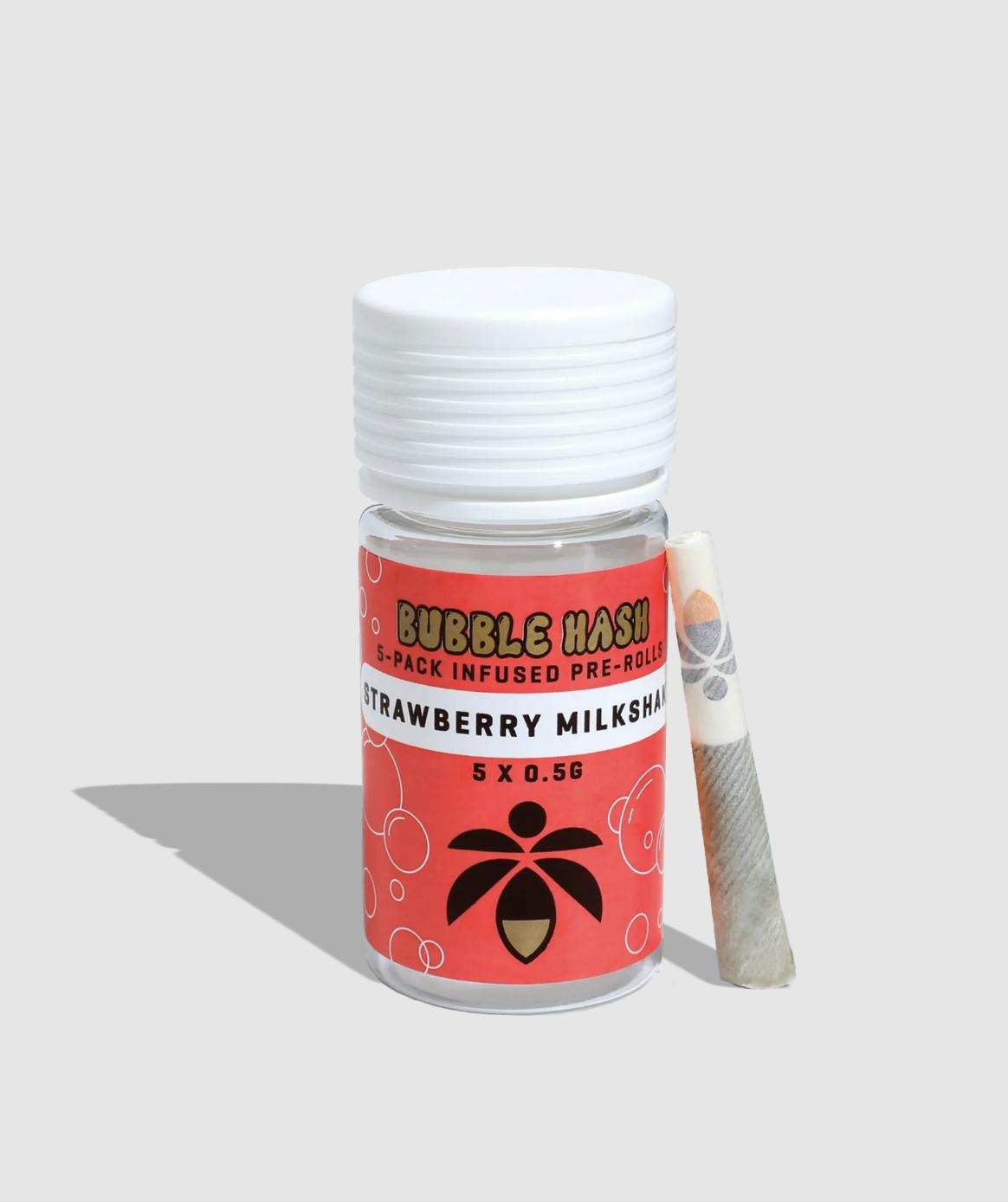 Lume Cannabis Co. - Strawberry Milkshake 5-Pack Bubble Hash Prerolls (2.5g total) - 1