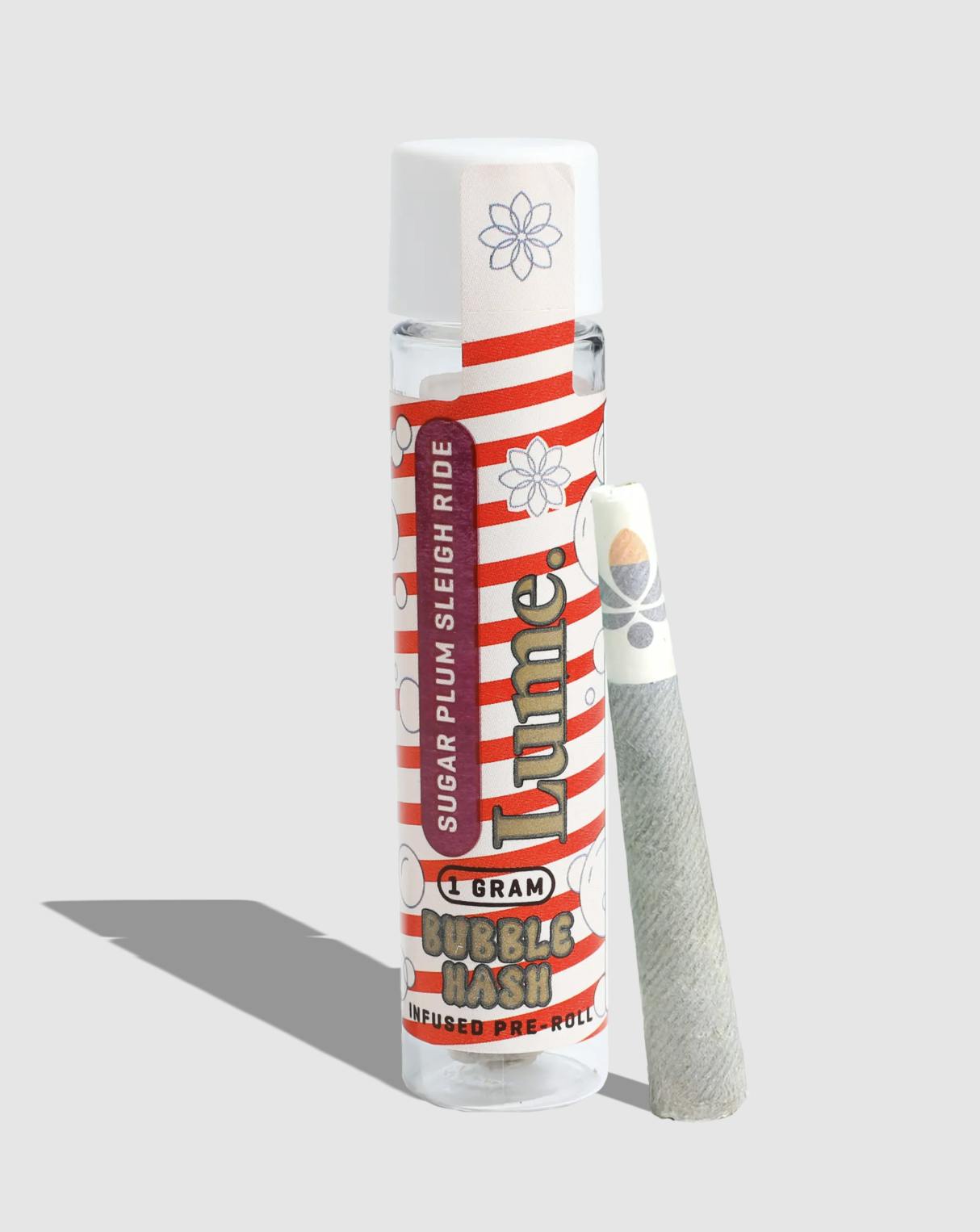 Lume Cannabis Co. - Sugar Plum Sleigh Ride 1g Bubble Hash Infused Preroll - 1