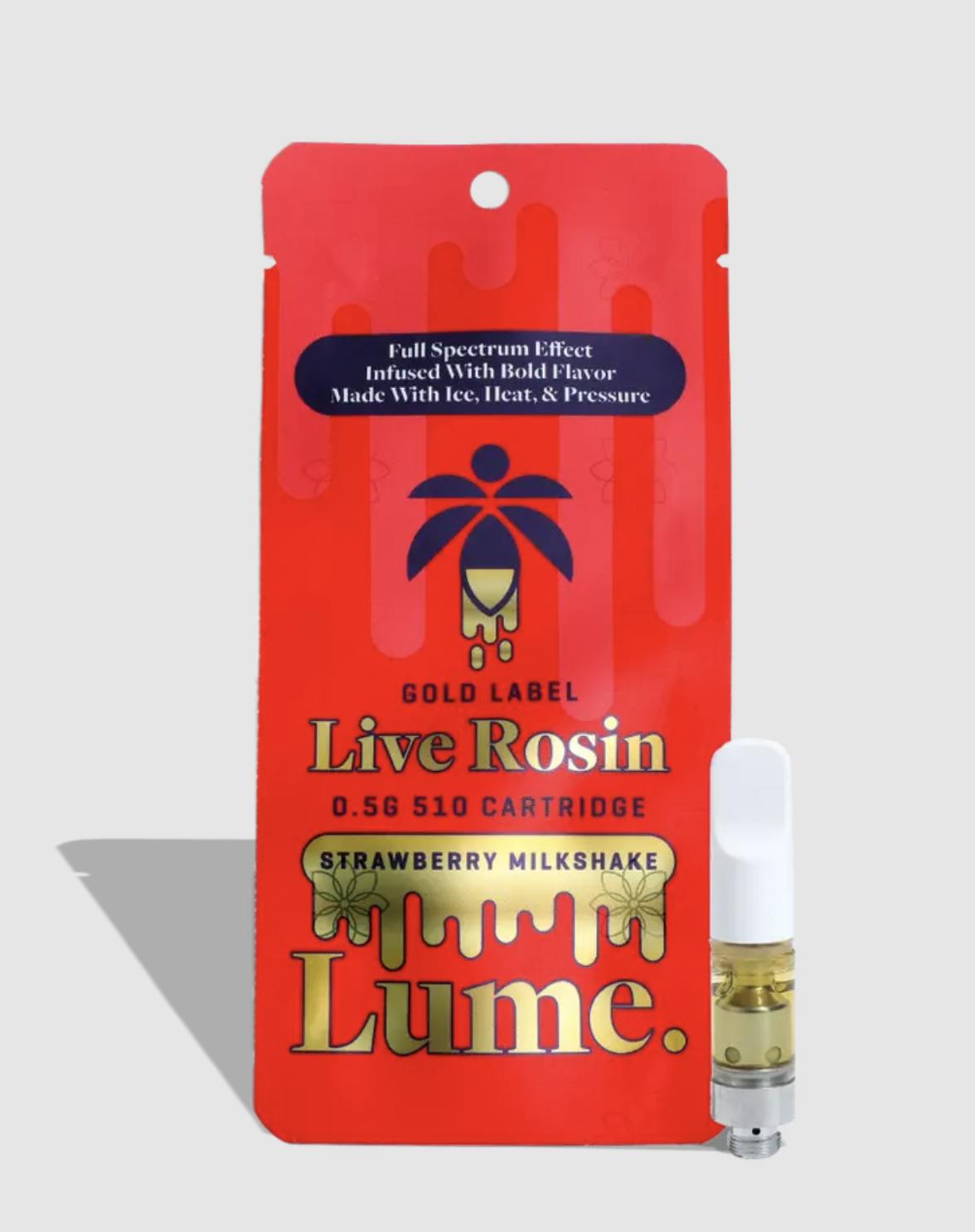 Lume Cannabis Co. - Strawberry Milkshake Live Rosin Cartridge (0.5g) - 1