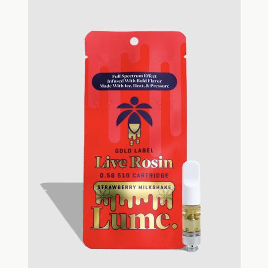 Lume Cannabis Co. - Strawberry Milkshake Live Rosin Cartridge (0.5g) - 1