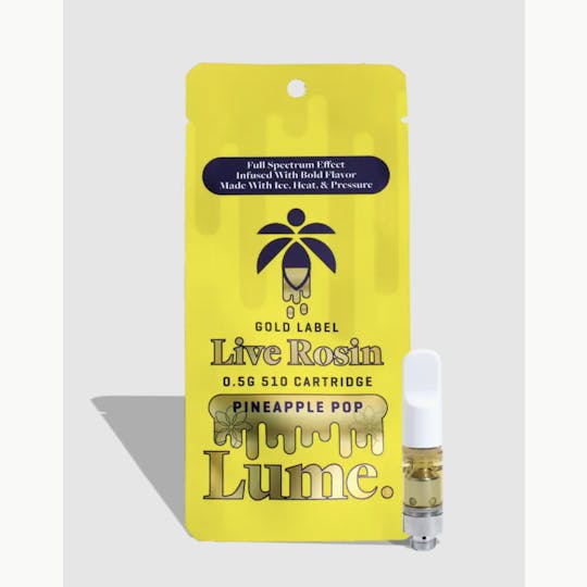 Lume Cannabis Co. - Pineapple Pop Live Rosin Cartridge (0.5g) - 1