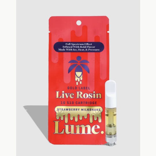 Lume Cannabis Co. - Strawberry Milkshake Live Rosin Cartridge (1g) - 1