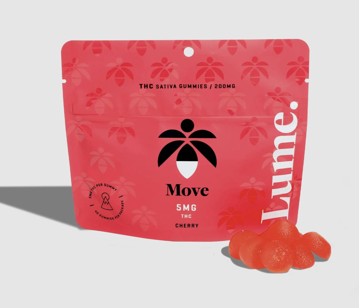 Lume Cannabis Co. - Move - Cherry Gummies 40X5mg - 1