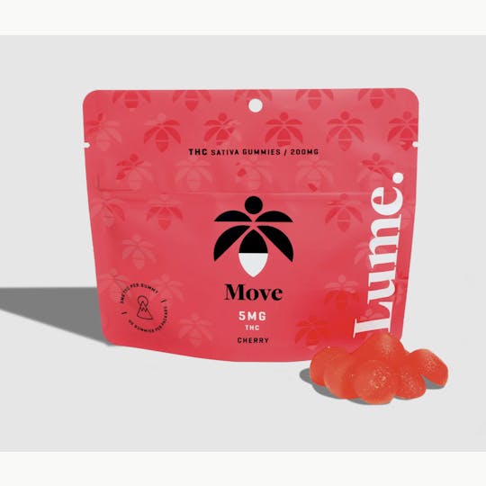Lume Cannabis Co. - Move - Cherry Gummies 40X5mg - 1