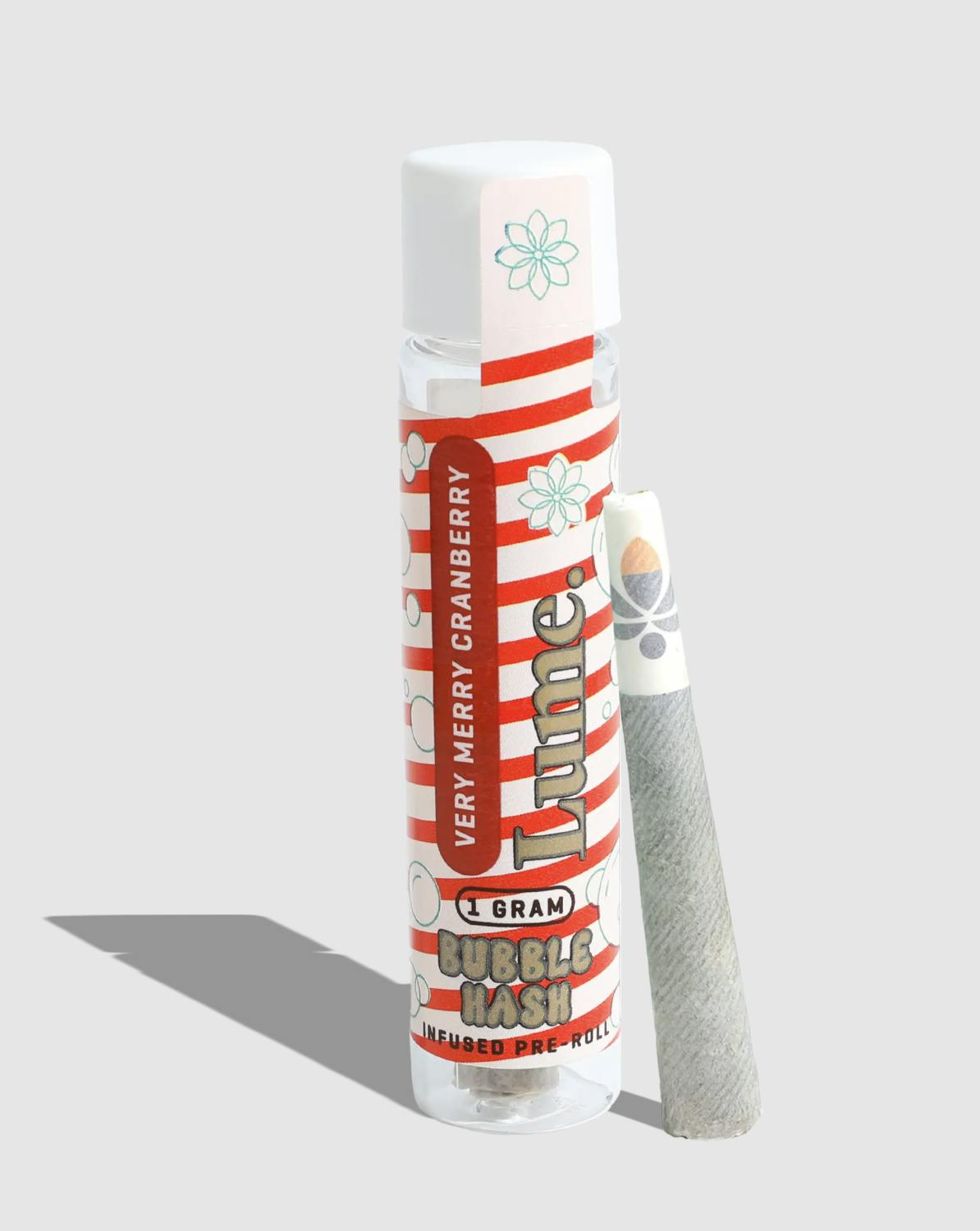 Lume Cannabis Co. - Very Merry Cranberry 1g Bubble Hash Infused Preroll - 1