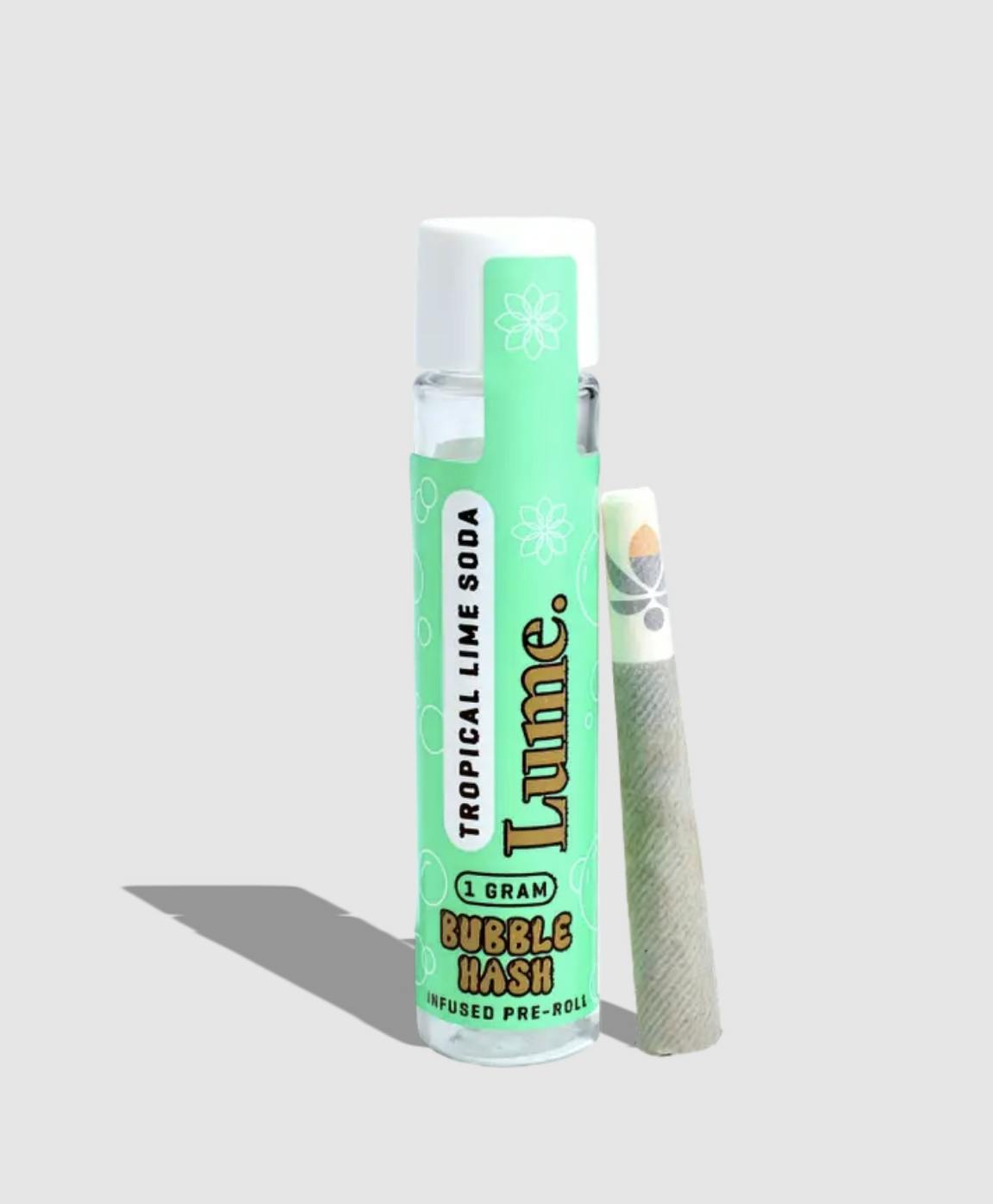 Lume Cannabis Co. - Tropical Lime Soda 1g Bubble Hash Infused Preroll - 1