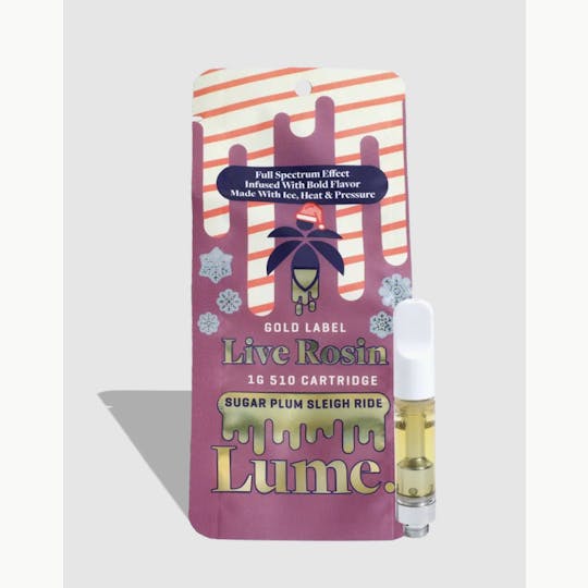 Lume Cannabis Co. - Sugar Plum Sleigh Ride Live Rosin Cartridge (1g) - 1