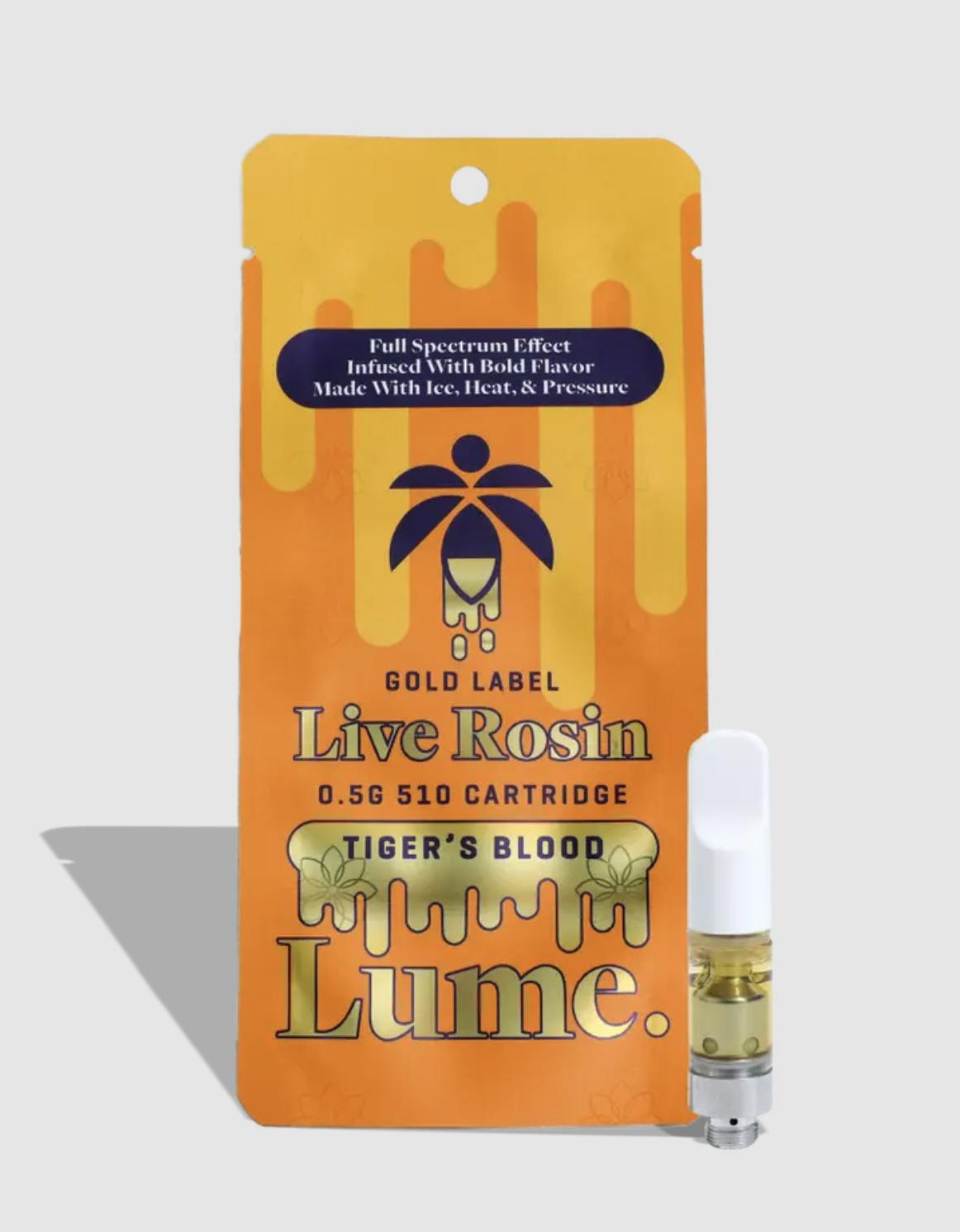 Lume Cannabis Co. - Tiger's Blood Live Rosin Cartridge (0.5g) - 1