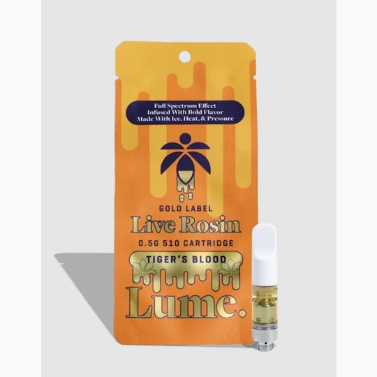 Lume Cannabis Co. - Tiger's Blood Live Rosin Cartridge (0.5g) - 1