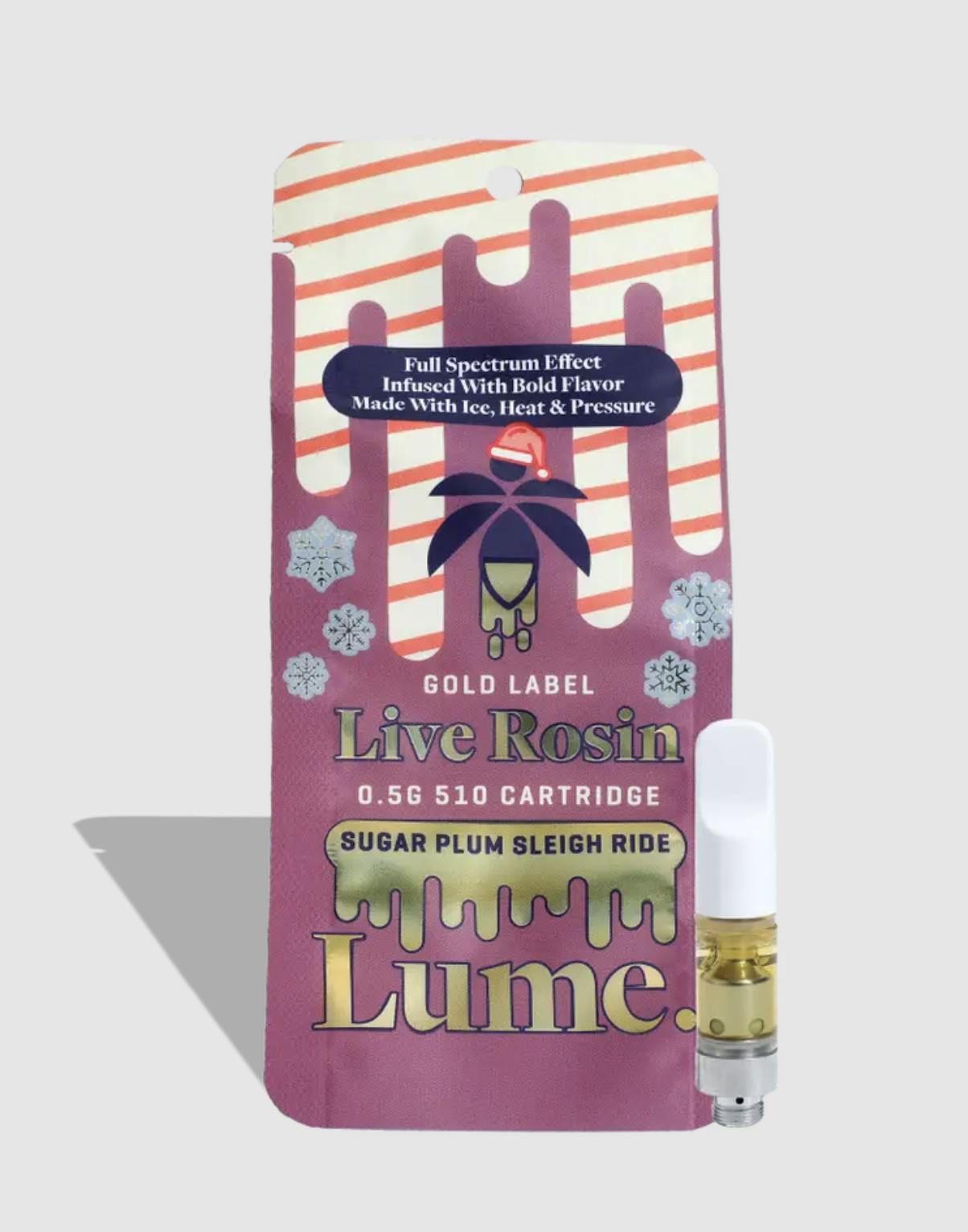 Lume Cannabis Co. - Sugar Plum Sleigh Ride Live Rosin Cartridge (0.5g) - 1