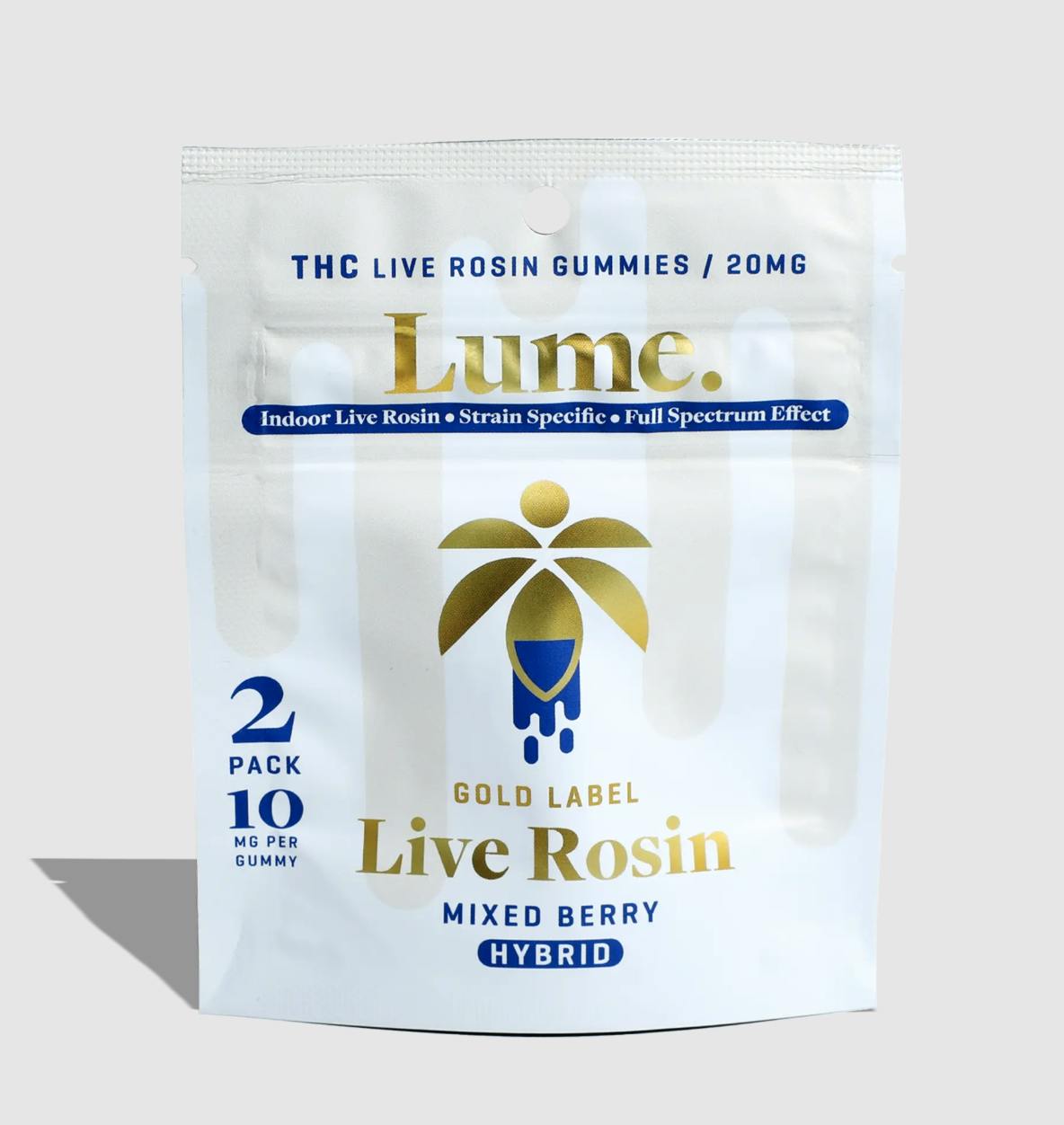 Lume Cannabis Co. - Mixed Berry Live Rosin Gummies 2X10mg (20mg) - 1